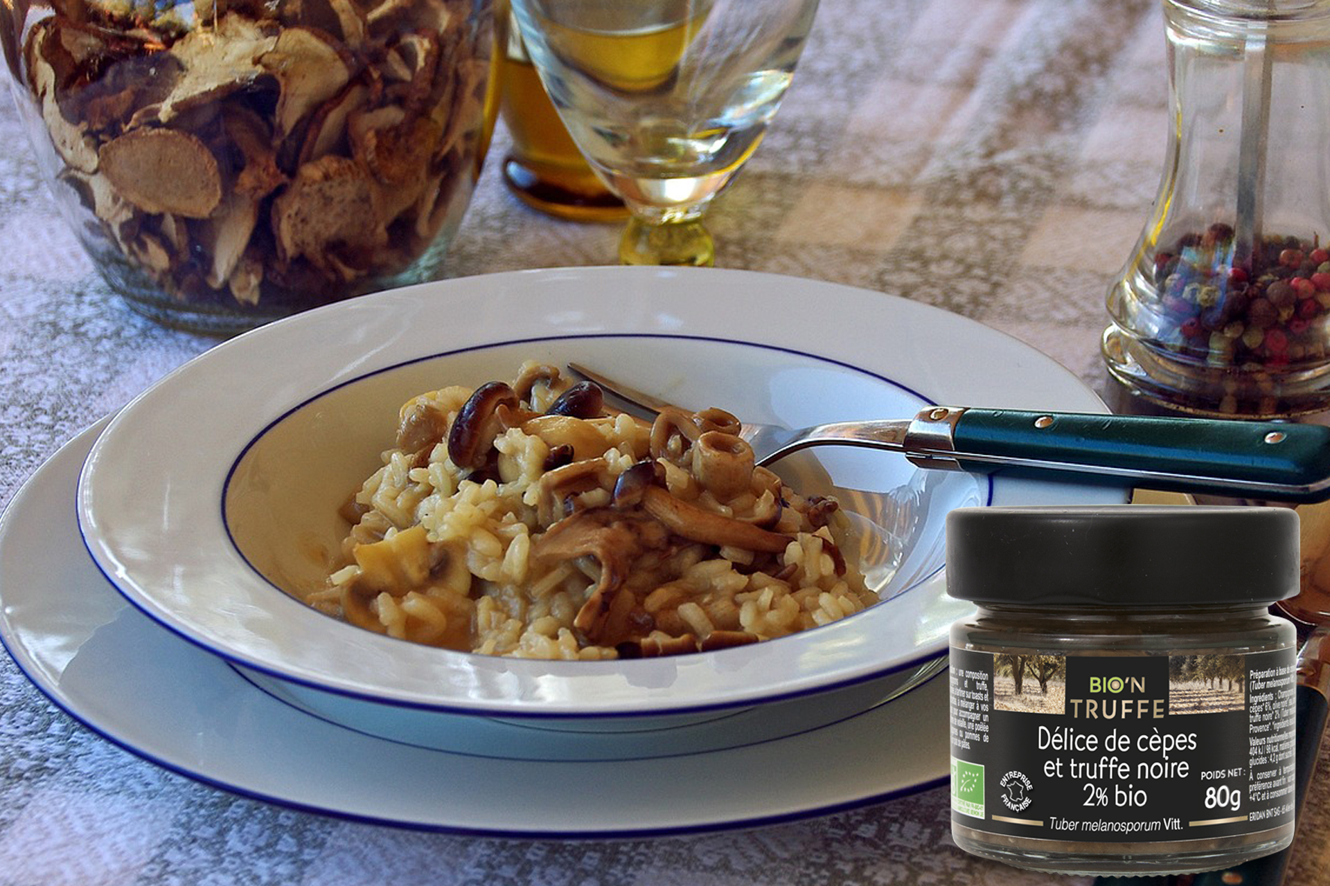 Délice de cèpes et truffe noire Bio